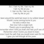 i bet my life lyrics